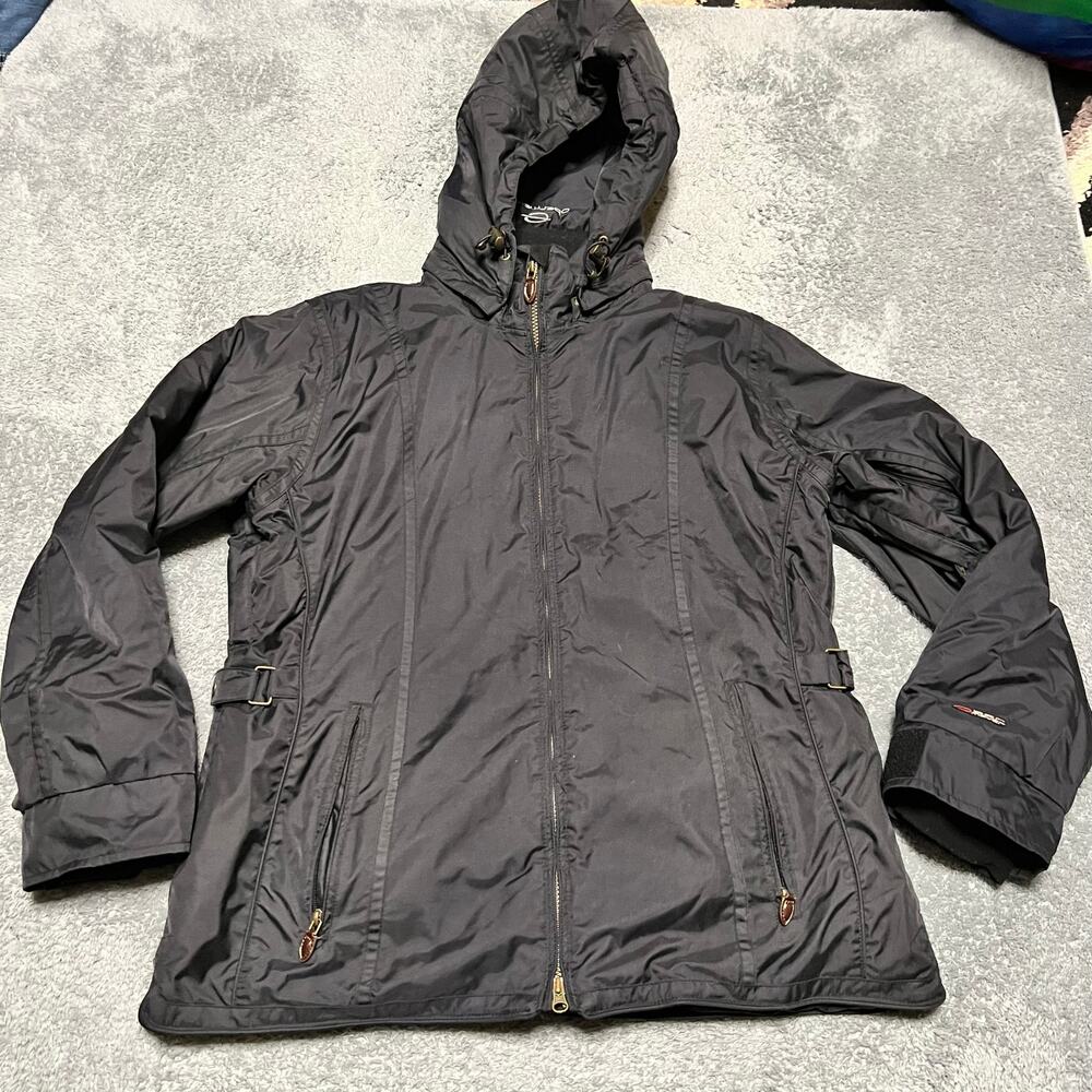 Obermeyer Jacket Womens 18 Dolly Full Zip Snow Hooded Insulated Black Ski Winter